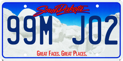 SD license plate 99MJ02