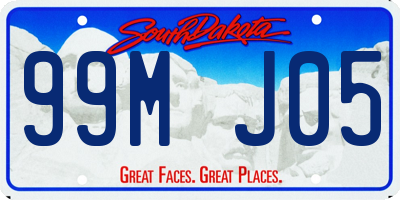 SD license plate 99MJ05