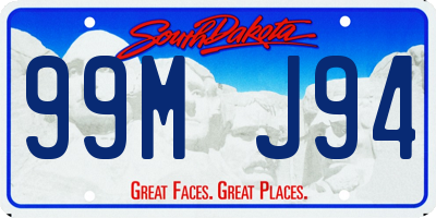 SD license plate 99MJ94