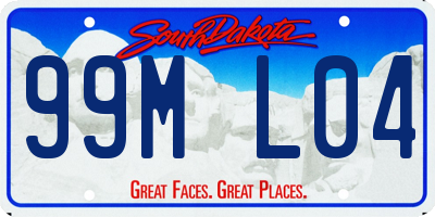 SD license plate 99ML04