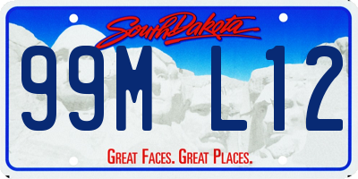 SD license plate 99ML12