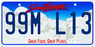 SD license plate 99ML13