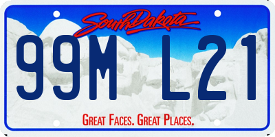 SD license plate 99ML21
