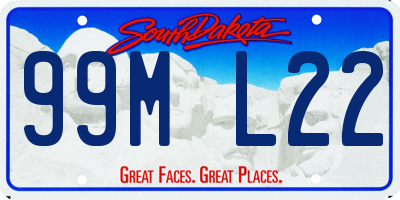 SD license plate 99ML22