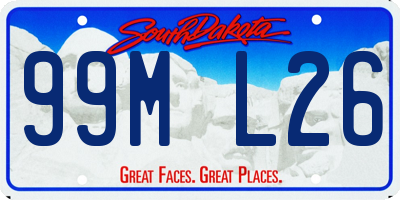SD license plate 99ML26