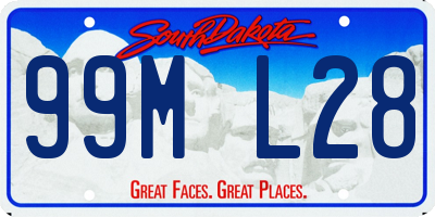 SD license plate 99ML28