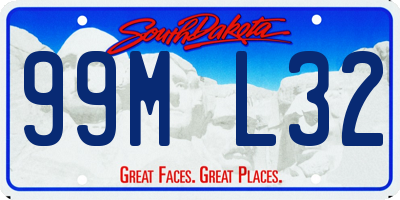 SD license plate 99ML32