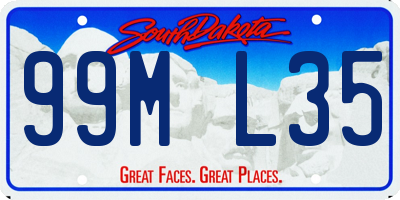 SD license plate 99ML35