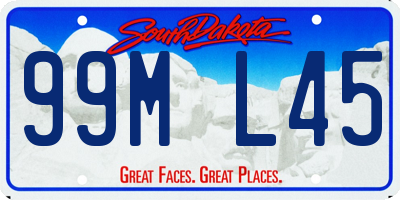 SD license plate 99ML45