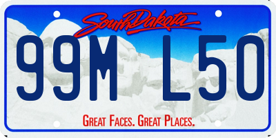 SD license plate 99ML50