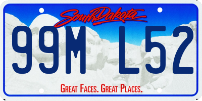 SD license plate 99ML52