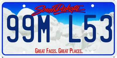 SD license plate 99ML53