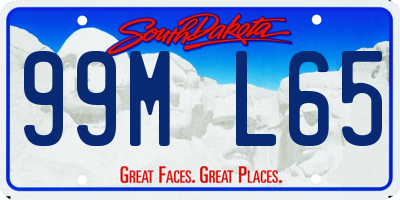 SD license plate 99ML65