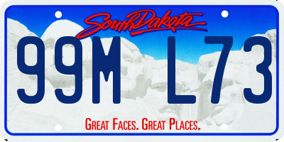 SD license plate 99ML73