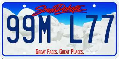 SD license plate 99ML77