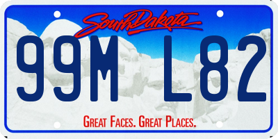 SD license plate 99ML82