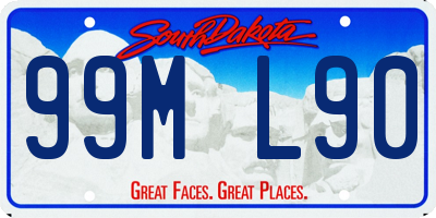 SD license plate 99ML90