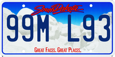 SD license plate 99ML93