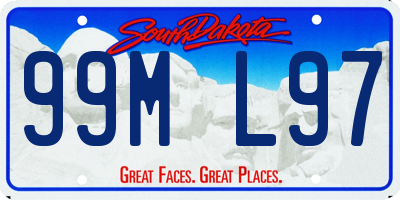 SD license plate 99ML97