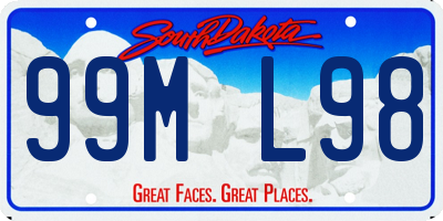 SD license plate 99ML98