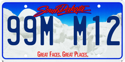 SD license plate 99MM12