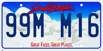 SD license plate 99MM16