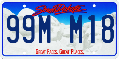 SD license plate 99MM18