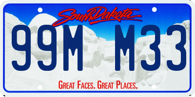 SD license plate 99MM33