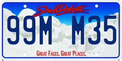 SD license plate 99MM35