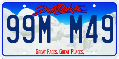 SD license plate 99MM49