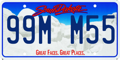 SD license plate 99MM55