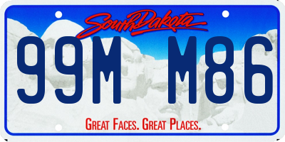 SD license plate 99MM86