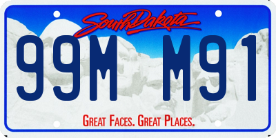 SD license plate 99MM91