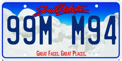 SD license plate 99MM94