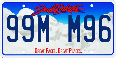 SD license plate 99MM96