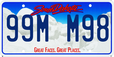 SD license plate 99MM98