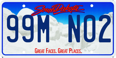 SD license plate 99MN02