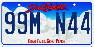 SD license plate 99MN44