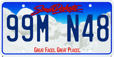 SD license plate 99MN48
