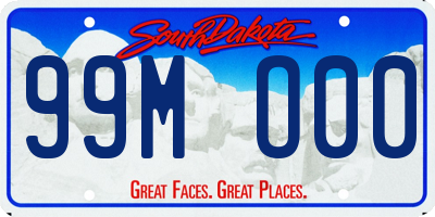SD license plate 99MO00