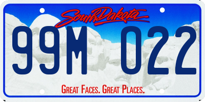SD license plate 99MO22