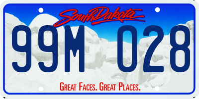 SD license plate 99MO28