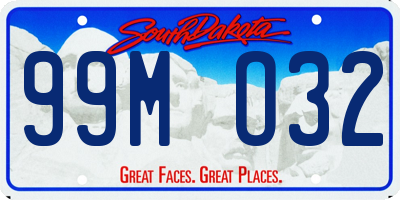 SD license plate 99MO32