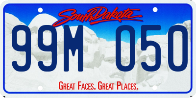 SD license plate 99MO50