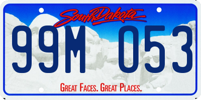 SD license plate 99MO53