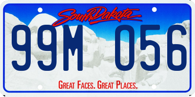 SD license plate 99MO56