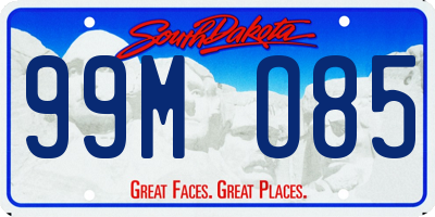 SD license plate 99MO85