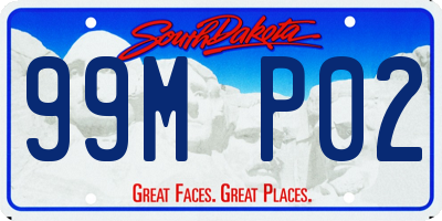 SD license plate 99MP02