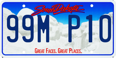 SD license plate 99MP10