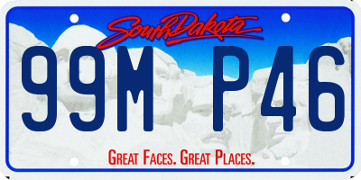 SD license plate 99MP46